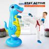 1 Children's Inflatable Dinosaur Striking Column Boxing Column Tumbler Sky Blue Inflatable High 120cm