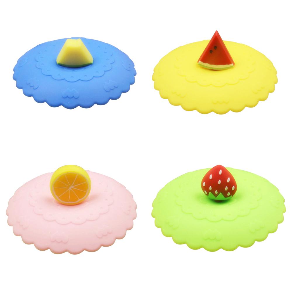 Крышка для чашки Силиконовая мультяшная крышка для бутылки Пылезащитная крышка