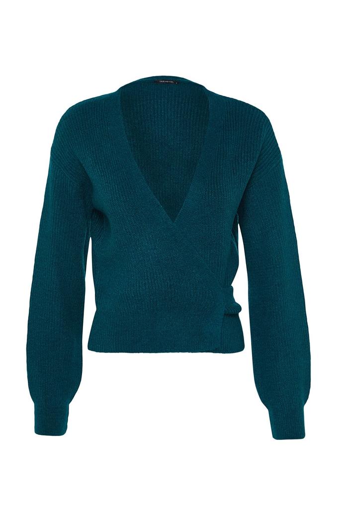 Women's Fashion Stylish Cardigan Black Soft Textured V-Neck Knitwear Cardigan