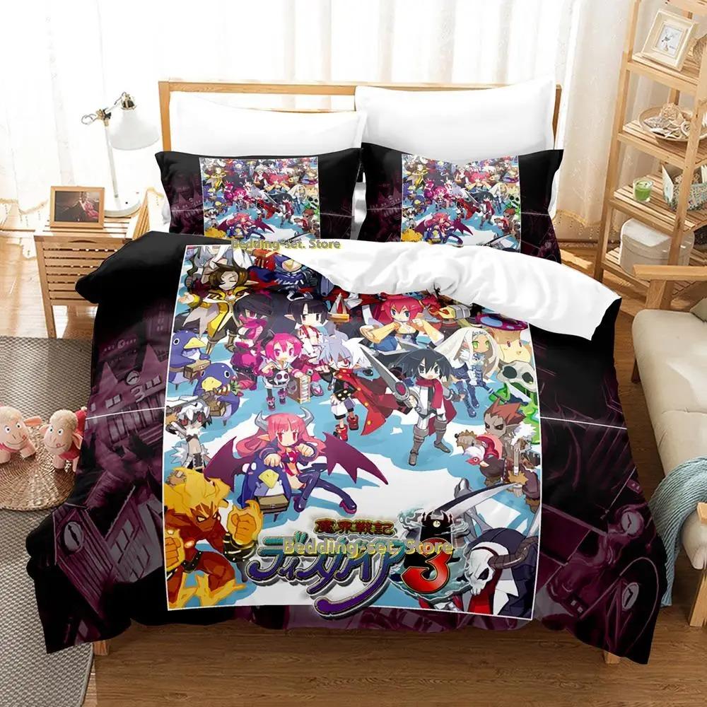 Disgaea 7 комплект постельного белья односпальный двуспальный двуспальный двуспальный комплект для взрослых и детей комплект пододеяльников комплект одеяла в стиле аниме