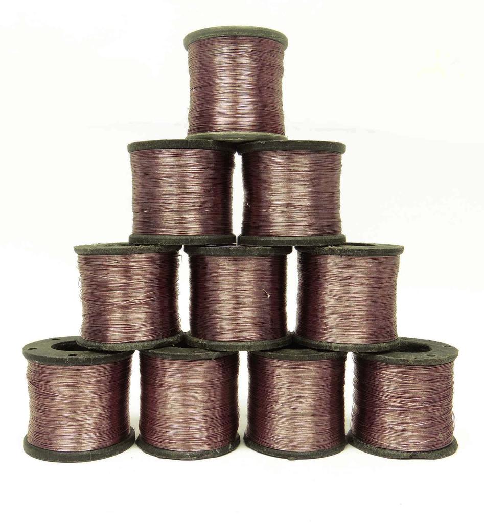 Лот из 5 шт. Полиамидная катушка, стегальная машина, металлик, оранжевый