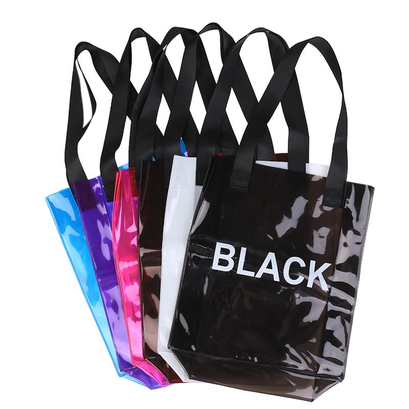 Прозрачная сумка-тоут Водонепроницаемая ПВХ сумка-желе через плечо Сумки для хранения большой вместимости Пляжная сумка для плавания