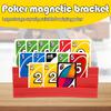 Держатели для игральных карт Экономия места Магнитное притяжение Пластиковые держатели для карт Покерный зажим Организация руки для легкой игры Настольная игра