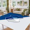 TSG Hoffenheim FC Design Crystal Velvet Rug Soft Decorative Mat for Bedroom Entrance