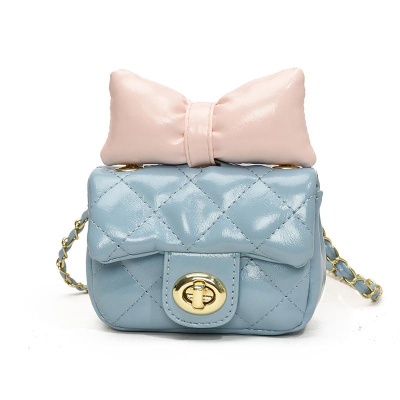 Adorable Butterfly Knot Mini Shoulder Bag For Boys And Girls With Chain Strap