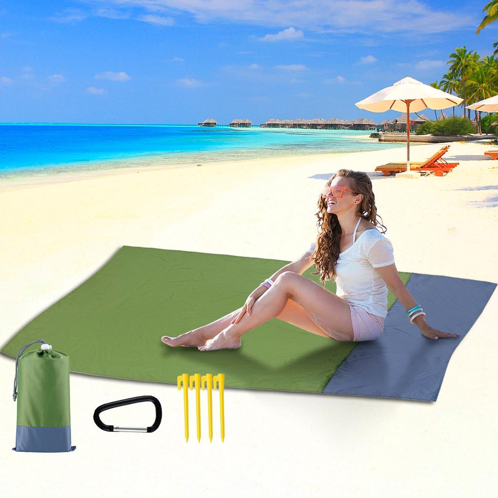 Пляжное одеяло, одеяло для пикника на открытом воздухе, большой водонепроницаемый пляжный коврик без песка