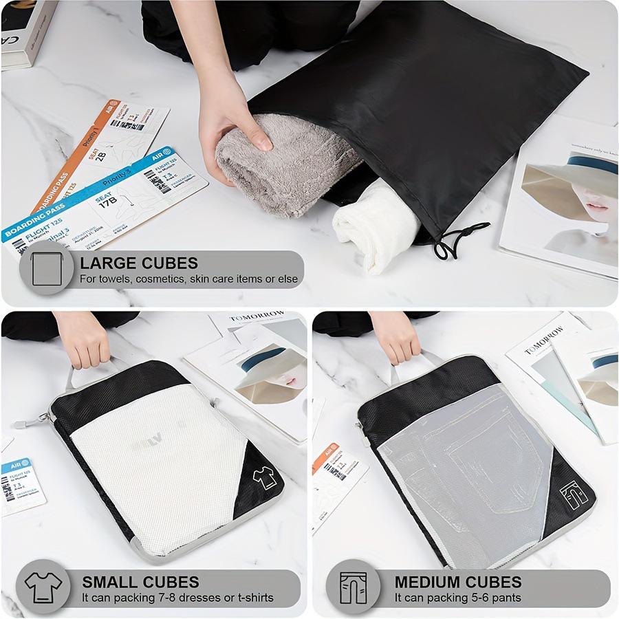 Набор из 5 предметов дорожный органайзер с компрессионной сеткой-ромбом: Чемодан и сумки для хранения одежды