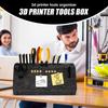 Коробка для инструментов 3D-принтера Компактное хранилище для инструментов 3D-принтера Настольный органайзер с 24 слотами Фетровый держатель для мастерской