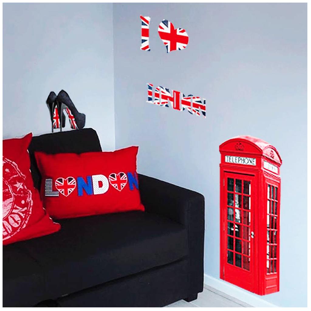 Les Trésors De Lily [L4989] - Sheet of 'So British' Telephone Stickers (50x70 Cm)