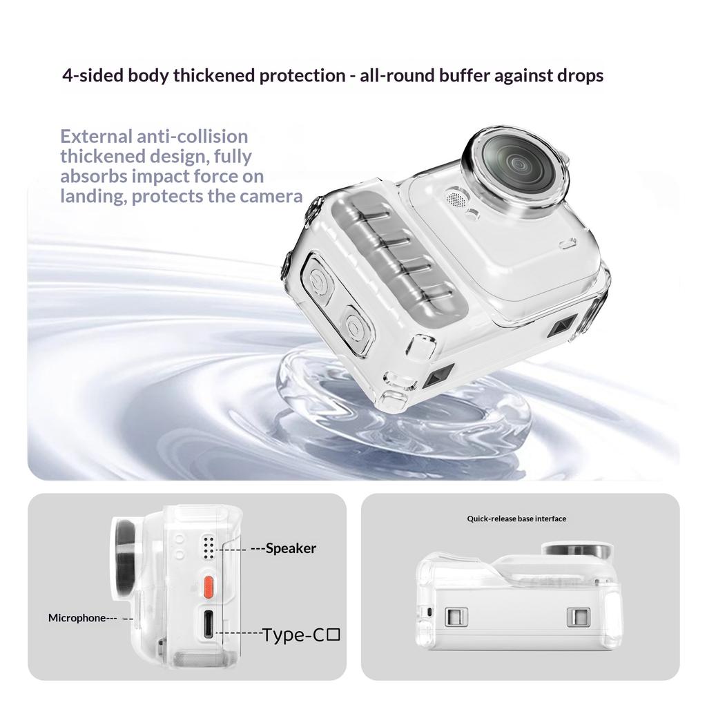 STARTRC For Insta360 Go Ultra Camera Case Anti Scratch TPU Clear Protective Cover