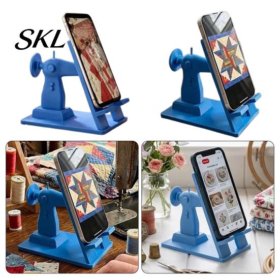 3D-печатная подставка для телефона, подставка для швейной машины, винтажная мини-настольная подставка для мобильного телефона, аксессуар для hands-free уроков, уникальный подарок для рукодельников
