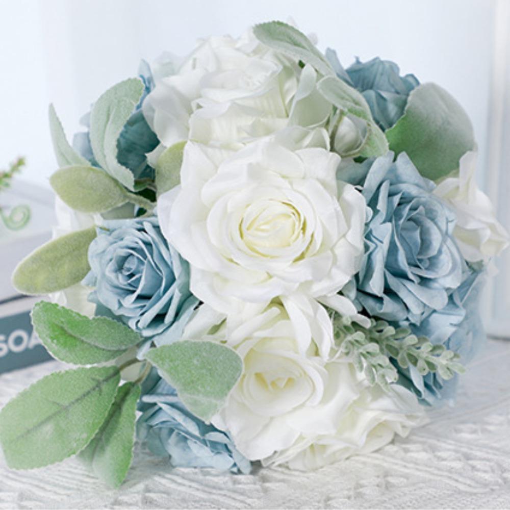 Wedding Bouquets Bridal Bouquet for Bride Wedding Bouquets for Bride Silk Round Artificial Wedding Flowers Bouquets