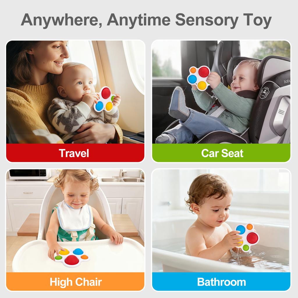 Пальчиковые игрушки для малышей Игрушки-антистресс Игрушки для младенцев Монтессори Разноцветные сенсорные игрушки Раннее развитие Интенсивное обучение Игрушки-фиджеты