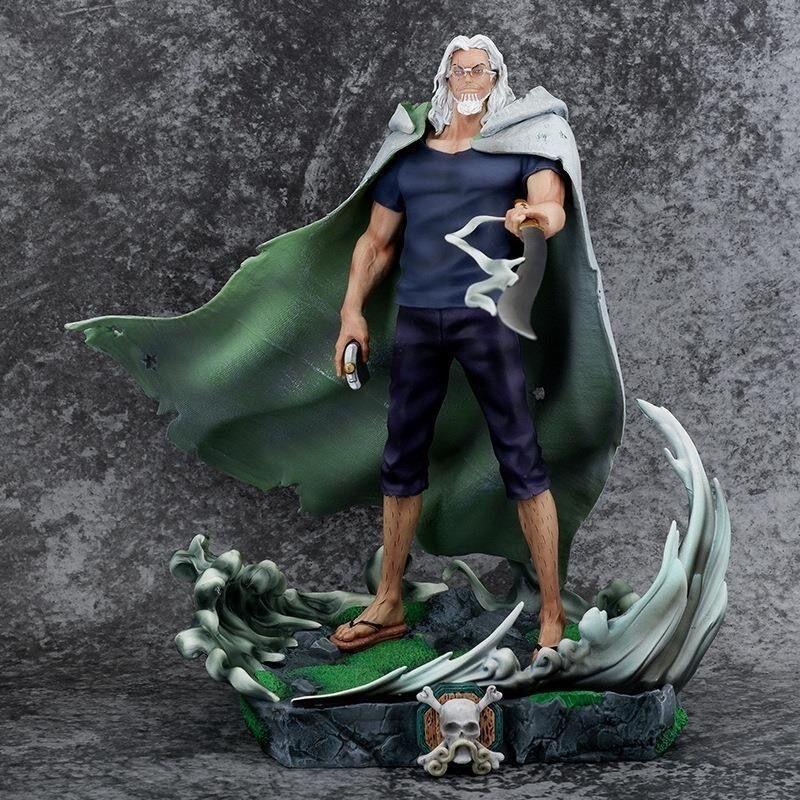 Фигурка One Piece Темный Король Сильверс Рейли GK, стоячая поза, держащий меч, в коробке, статуэтка аниме, коллекционная модель для фанатов аниме, премиальное качество
