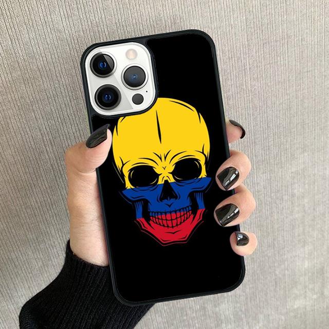 Colombia Flag Phone Case For iPhone 17 Air 16 15 14 plus 11 12 13 Pro max Soft Bumper Shell Cover coque