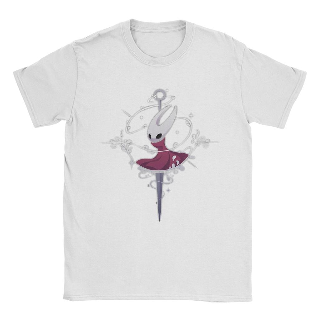 Hollow Knight Silksong Men T Shirt Casual Tee Shirt Short Sleeve Crew Neck T-Shirt Cotton Adult Tops