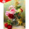 Diamond Painting With Round Stones Flowers Hobby And Handicraft Mosaic Diamond