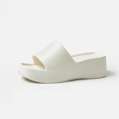 Женские тапочки на платформе, летние уличные тапочки на толстой подошве, тапочки на наклонном каблуке, женские сандалии, пластиковые сандалии Dames Muiltjes