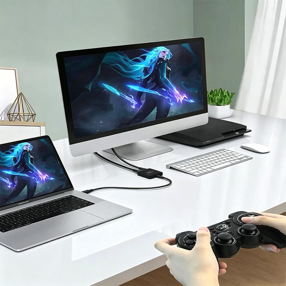 4K 60Hz USB3.0 HDMI-Compatible Video Capture Card Low Latency Live Streaming Game Recording PS4 Switch Xbox PC Laptop Camera