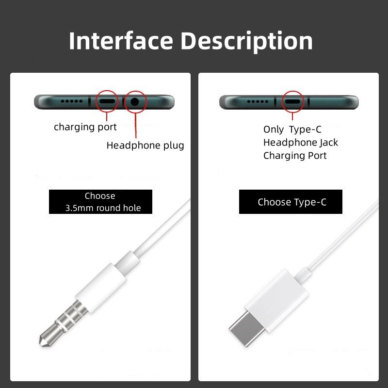 VAORLO Цифровые проводные наушники Type-C, совместимые для iphone 15, Samsung, Xiaomi, Huawei, 3,5 мм, стереонаушники с супер басами, спортивная гарнитура