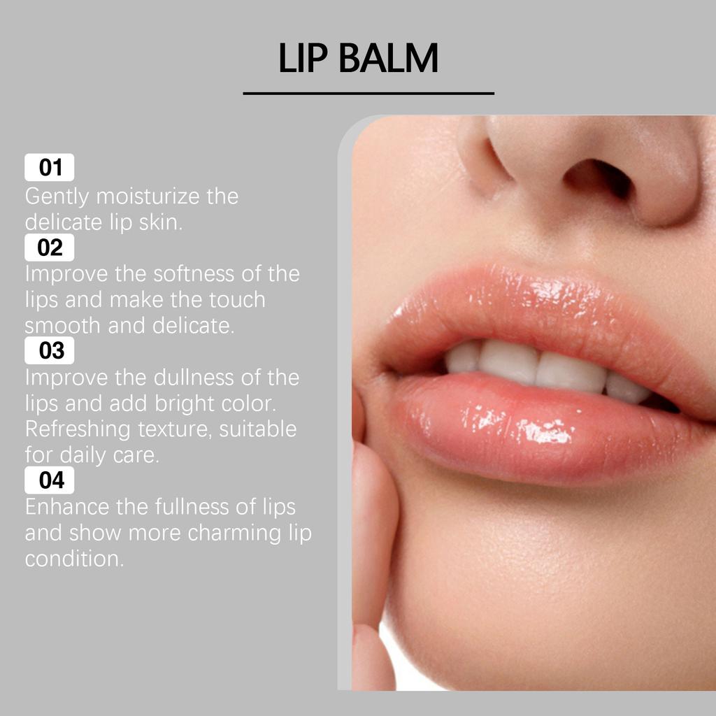 Бальзам для губ, увлажняющий бальзам для губ, увлажняющий бальзам для губ, улучшает тусклость губ и придает яркий цвет, 15 г