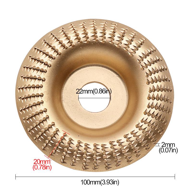 Диск для резьбы по дереву и шлифовки для угловых шлифмашин, изогнутый и плоский
