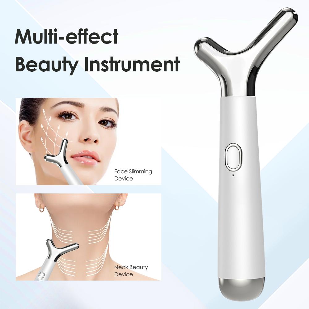 Y-shaped Face Slimming Device Electric Neck Beauty Instrument Skin Rejuvenate V Face Vibration Massager for Promote Absorption