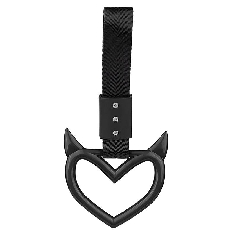 Цветной автомобильный буксировочный ремень Tsurikawa Ring Heart JDM Train Bus Handle Strap Styling Drift Charm Strap Auto Accessories