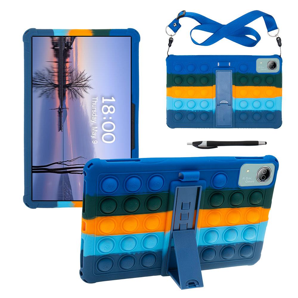 Bubble Soft Stand Case For Doogee T20 Ultra / T40 Pro 12inch Funda Kids Safe Silicone Tablet Protective Cover