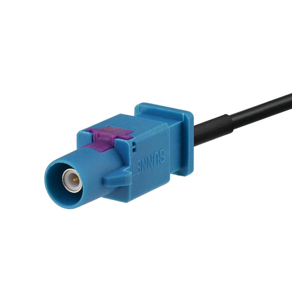 Hot Fakra Cable Car FM AM Radio Satellite Radio Antenna Adapter Wire Splitter Cable Fakra DIN 6" Auto Radio Antenna Cable