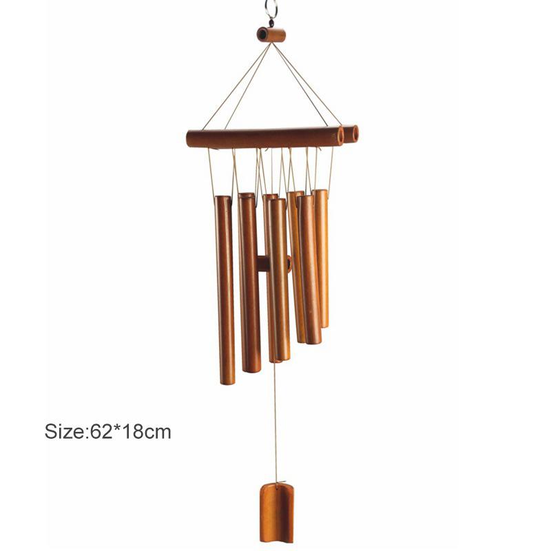 Handmade Antique Tubes Bell Bamboo Wind Chimes Pendant Balcony Outdoor Yard Garden Home Decor Windchime Wall Hanging Crafts