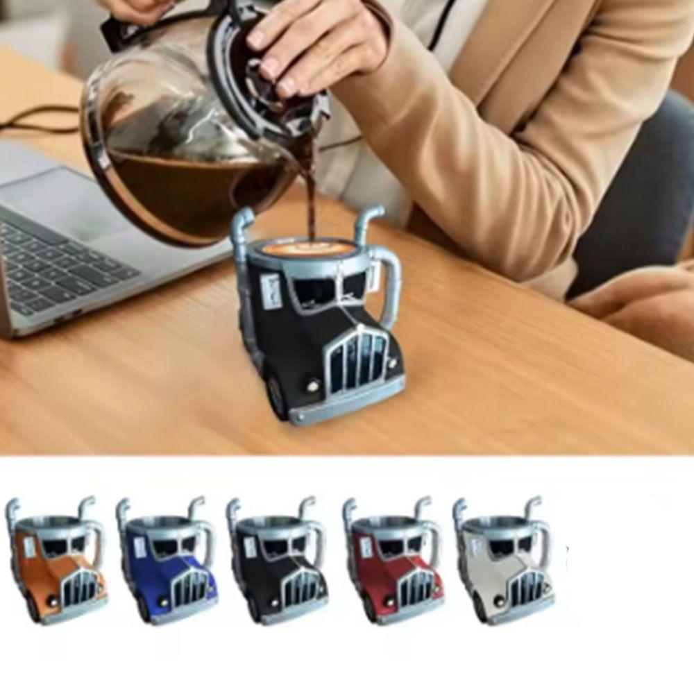 Кружка для кофе в форме полуприцепа из нержавеющей стали  Автомобиль