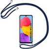 Protective Case for Samsung Galaxy M13 - BOOLING - Transparent-Navy Blue - Flexible - Silicone