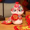 Chinese Style Snake Plush Toy Stuffed Zodiac Snake Mascot Doll Animal Plushie Hanging