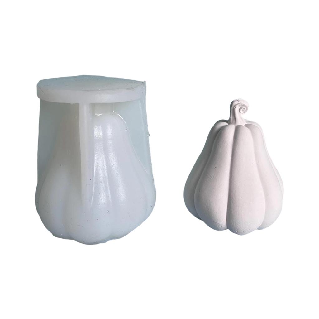 Pumpkin Candle Crafting Mold Silicone Mould for Unique Handmade Crafts Epoxy Resin Desktop Decoration Making Mold