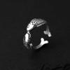Vintage Double Carp Open Ring - Unisex Retro Design