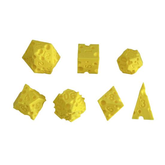 Сырные кубики D4/6/8/10/12/20 Многогранные игровые кубики Взрослые Семейный вечер Вечеринка