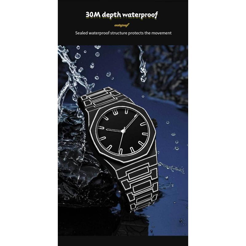 Новые мужские водонепроницаемые кварцевые часы высокого класса, популярные пластиковые мужские водонепроницаемые часы