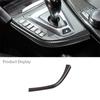 Real Carbon Fiber Car Gear Shift Panel Side L Shape Strips Trim Interior For BMW F80 F82 F83 M3 M4 2014-2018 LHD Only