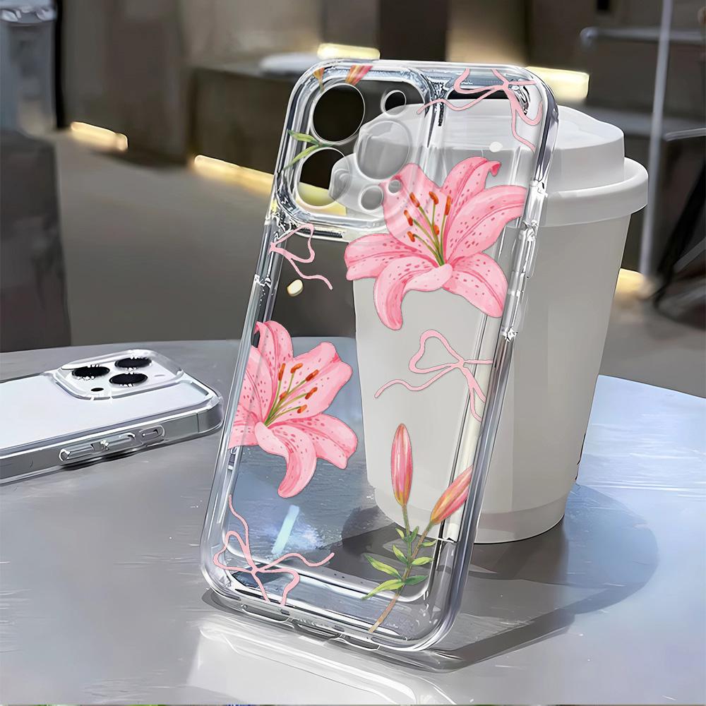 Прозрачный чехол для телефона с принтом «Белая ромашка» для Samsung A56 5G A36 S26 S25 Ultra S24 FE S23 S22 A55 A54 A35 A17 A16 A15 A26
