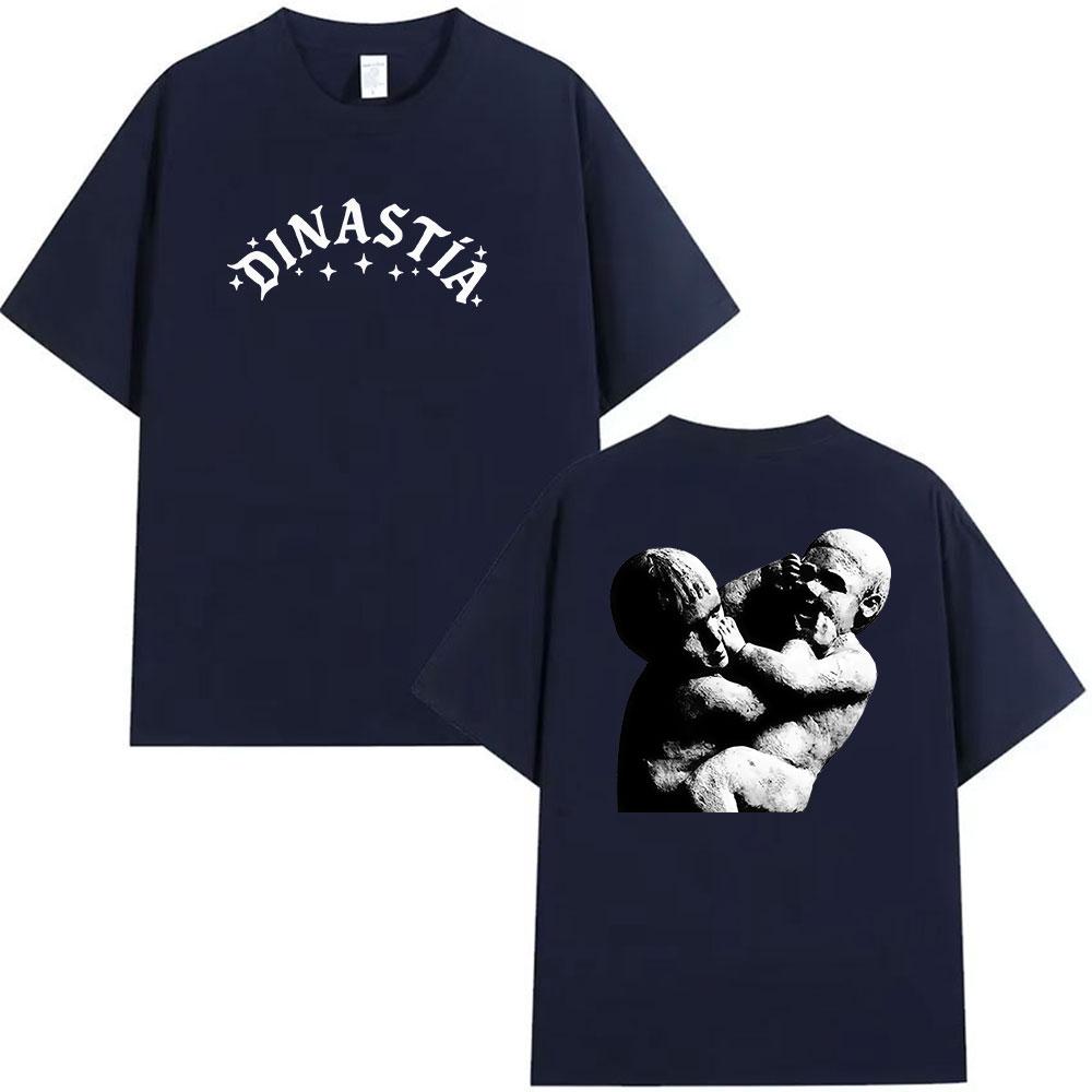Peso Pluma Dinastia Tour 2026 Print T Shirt Unisex's Hip Hop Pop Music Short Sleeve T-shirts Unisex 100% Cotton T-shirt Streetwear
