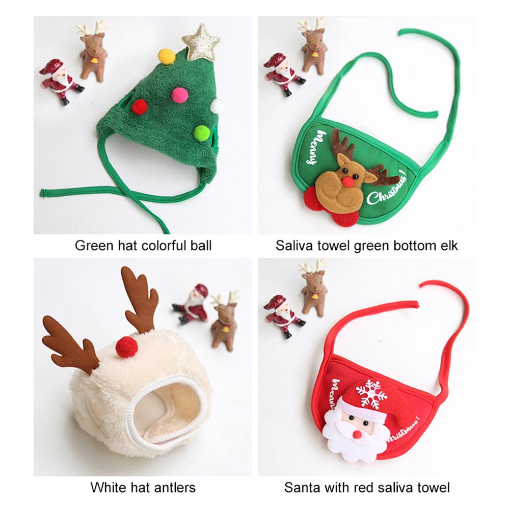 Великобритания Креативное полотенце для слюны домашних животных Удобный шарф для щенков Нагрудники для домашних животных Рождественский сгусток