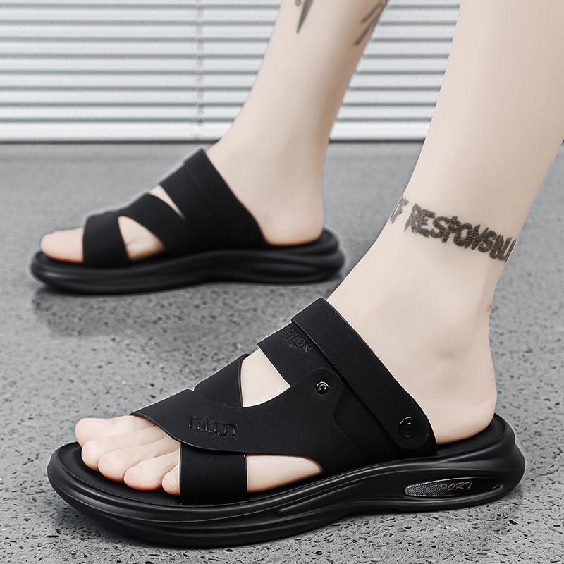 2024 Hot Sale Summer Waterproof Non-Slip Sandals Men's Soft Bottom Wear-Resistant Slippers Dual-Purpose Breathable Sandals Men