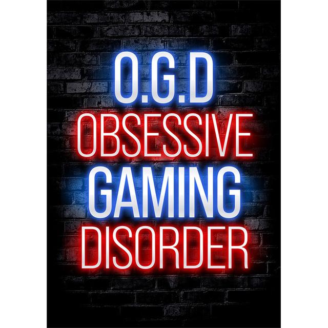 Игровая комната Плакат Украшения Игровые Принты Неон Видео Геймер Картина Холст Настенная Картина для Детей Мальчиков Игровая Комната Декор Подарок Без Рамки