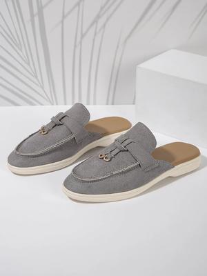 Модные летние женские тапочки с круглым носком на плоской подошве для женщин, уличные тапочки, повседневные нескользящие сандалии, модная обувь на платформе