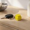 Cheese Fidget Tool 3D Printed Clicker, Mini Square Finger Tactile Feedback Toy Stress Relief Push Keychain, Gift for Students Office Workers Handheld
