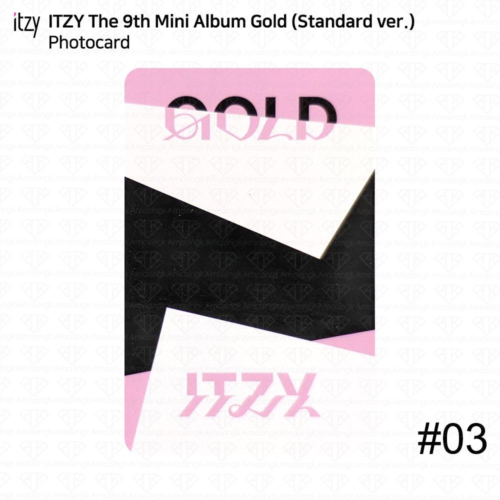 ITZY 9-й мини-альбом gold standard ver официальная фотокарточка открытка постер kpop