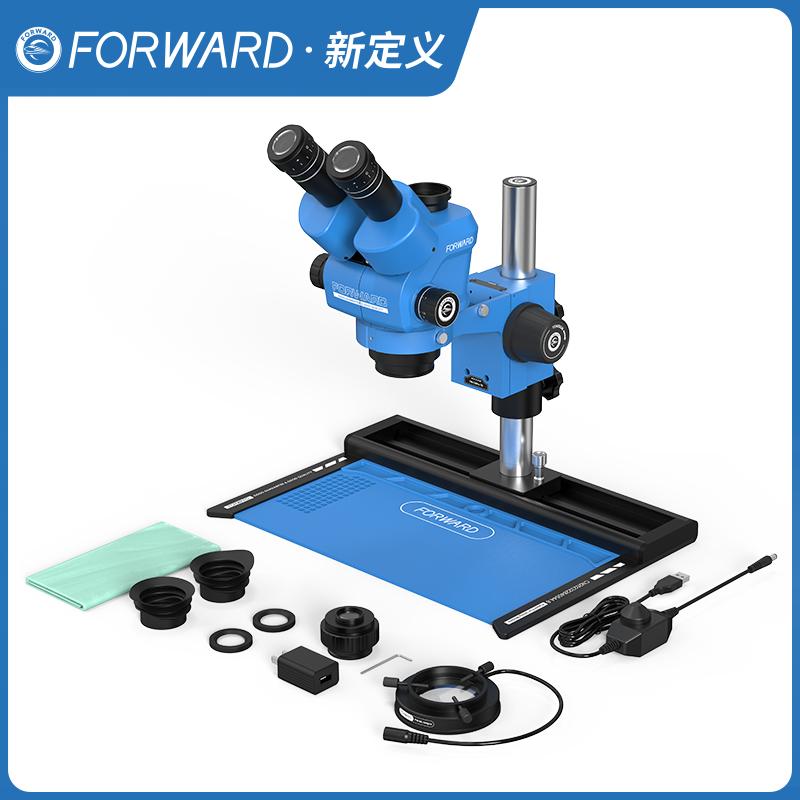 FW-C65Promax-TS 6.5X-55X Trinocular Continuous Zoom Microscope for Mobile Phone PCB Soldering Electronics Welding Repair Tools