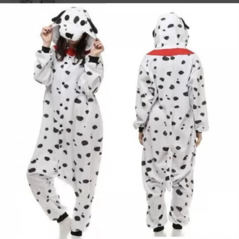 Cozy Cartoon Fleece Onesie Pajamas Couples Winter Home Sleepwear With Cow Nezha Capybara Disney Characters