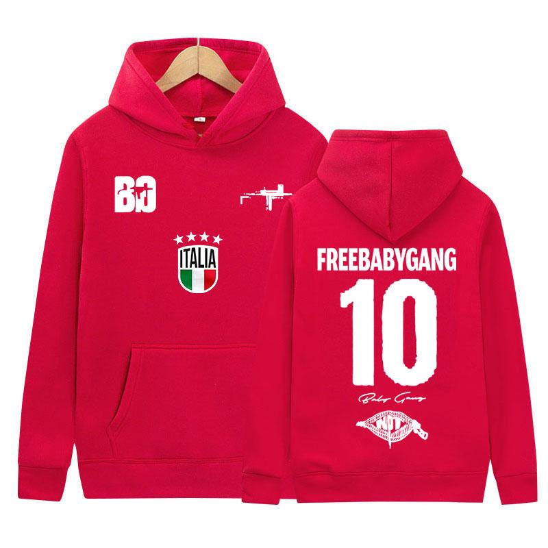 Rapper Baby Gang Tour Album Logo Graphics Hoody Mens Women Clothing Pop Music Sweatshirt Y2K Fashion High Quality Fleece Hoodies